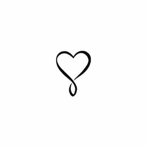 Blooming Heart - Temporary Tattoo