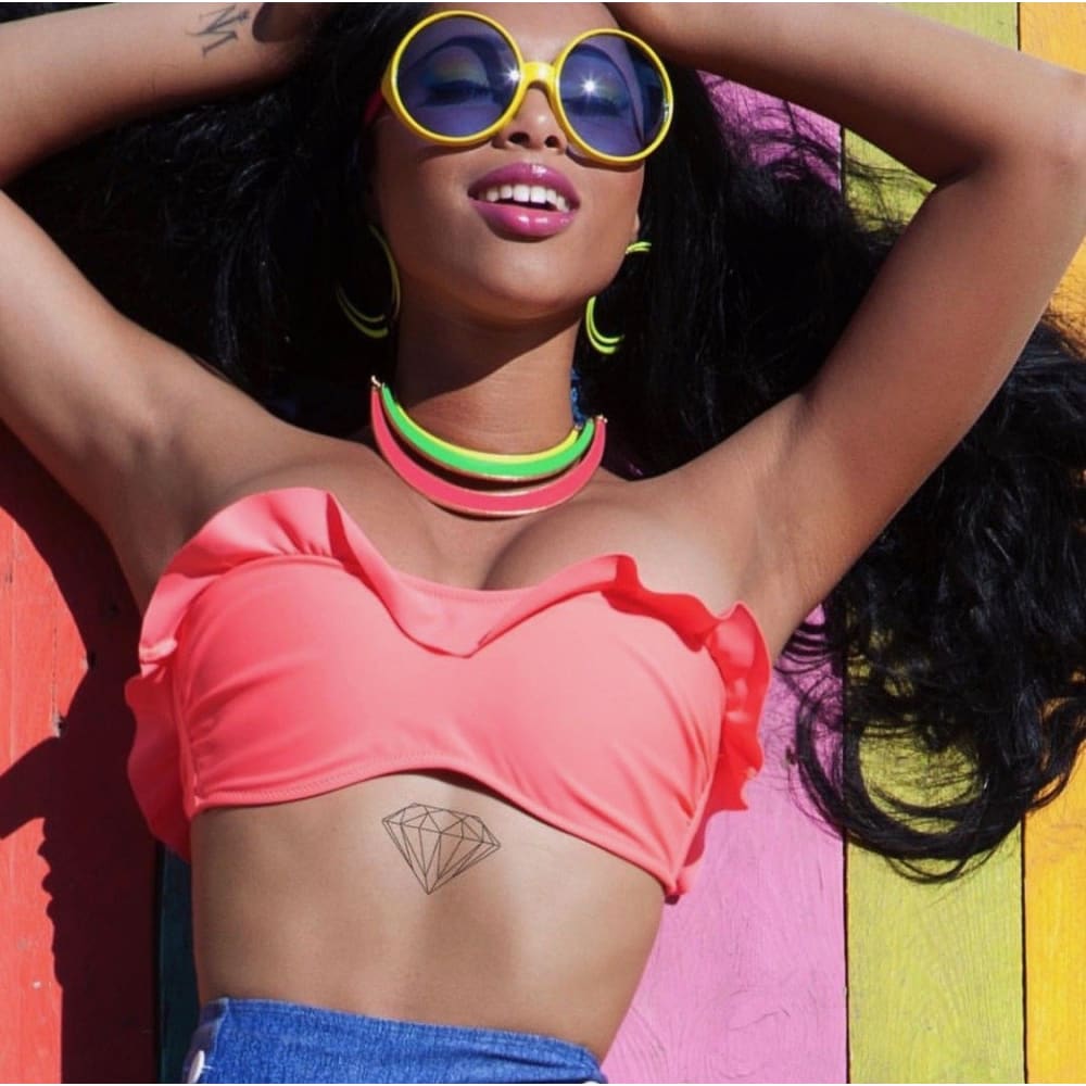 Diamond Pair - Temporary Tattoo