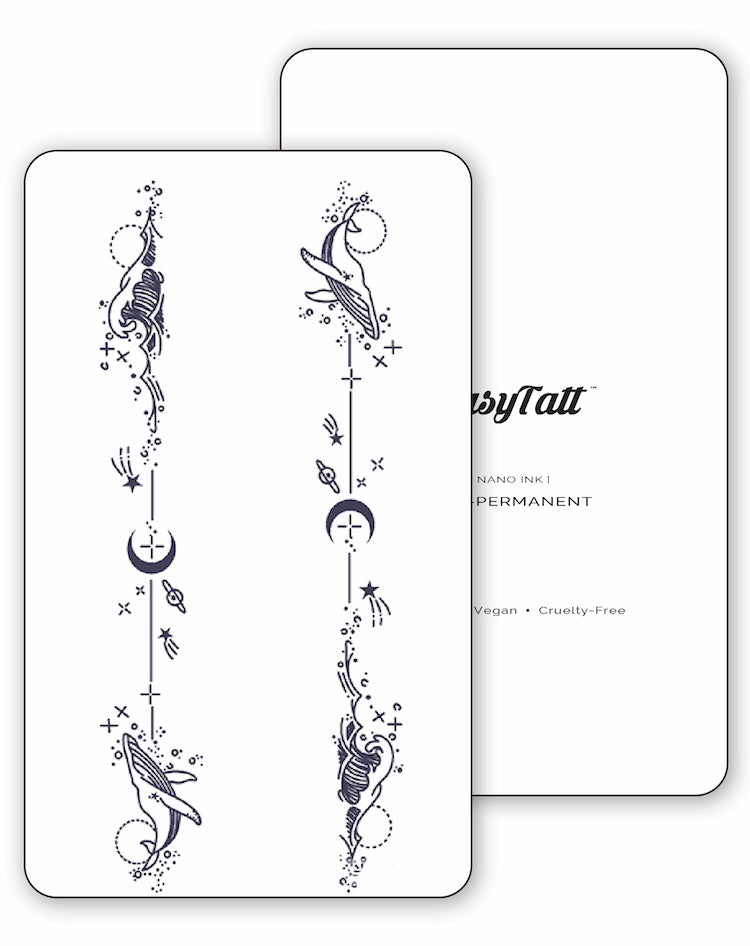 Spirit Waves (x 2)- Semi-Permanent Tattoos